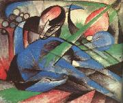 Franz Marc Dreaming Horse oil painting reproduction